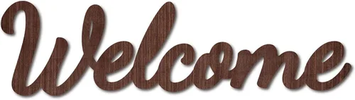 Vista 10 de CREATCABIN Letrero recortado de madera con letra familiar, decoración artística de madera para pared, letreros de escultura de palabras rústicas