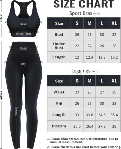 Vista 6 de Conjuntos de entrenamiento para mujer, 2 piezas, sin costuras, brasier deportivo de cintura alta, leggings de yoga