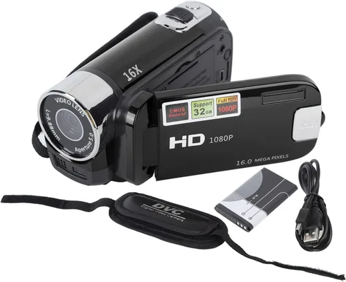 Vista 9 de XUMIUZIY Videocámara de video, grabadora de cámara digital 4K 48MP, videocámara de vlogging con pantalla giratoria de 2.7 pulgadas, zoom digital