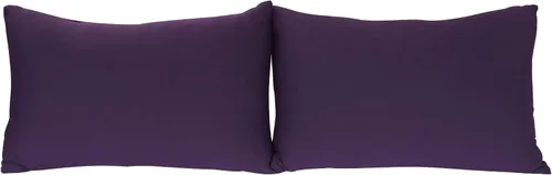 Vista 14 de Juego de 2 fundas de almohada elásticas de micropunto ultra suaves, tamaño estándar, color beige