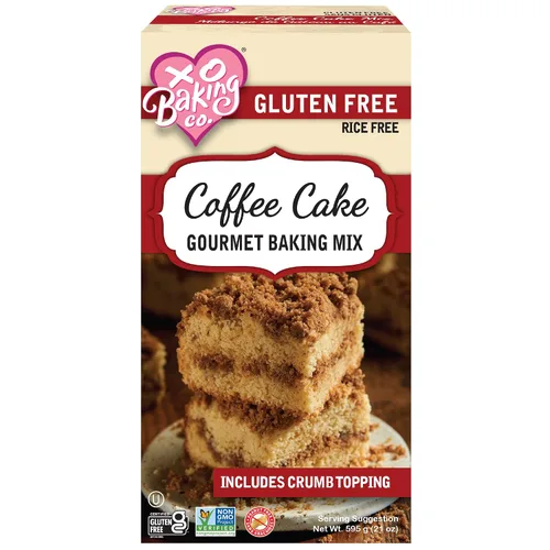 Vista 8 de XO Baking Co. Mezcla gourmet para pastel de zanahoria sin gluten; contiene zanahorias reales; sin OGM; kosher; sin arroz; sin soja; sin lácteos; sin