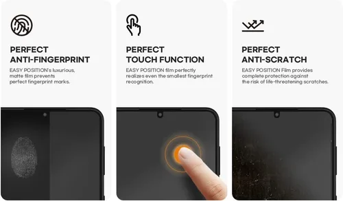 Vista 7 de Protector de pantalla para Samsung S23 Ultra (paquete de 3) para Samsung Galaxy - Protector de pantalla premium S23 Ultra - Instalación sin