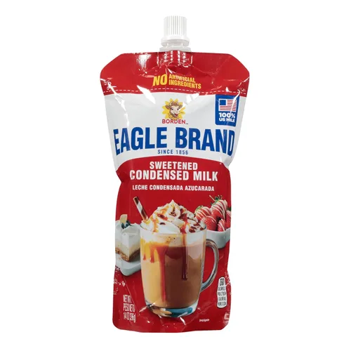 Vista 12 de Eagle Brand Leche condensada endulzada de 14 onzas, ideal para flan, cocinar, hornear, bebidas, postres, helados, sin ingredientes artificiales, sin