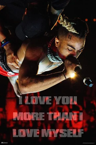 Vista 5 de Póster de XXXtentacion para concierto azul XXXtentacion Merch Bad Vibes Forever XXX 17 Arte de álbum Skins Trap Music Estética XXXtenations Merch