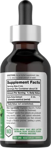Vista 2 de Horbäach Gotu Kola Extract 2 fl oz Sin alcohol
