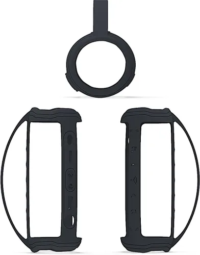 Vista 7 de JCHPINE Funda de silicona para altavoz Bluetooth portátil JBL Flip 6 Funda protectora de transporte para accesorios de altavoces JBL Flip 6, funda
