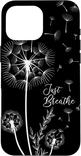 Vista 19 de Lindo diseño de tatuaje de diente de león flechas respiración patrón caso para iPhone 17