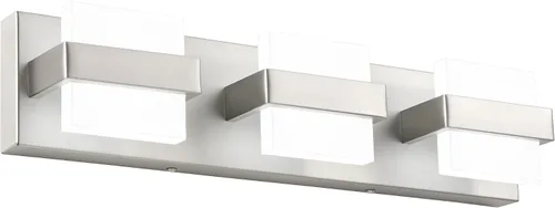 Vista 16 de SOLFART Lámpara de baño cromada de 3 luces, luz de tocador sobre el espejo, lámparas LED modernas, 5 colores de temperatura ajustable moderna