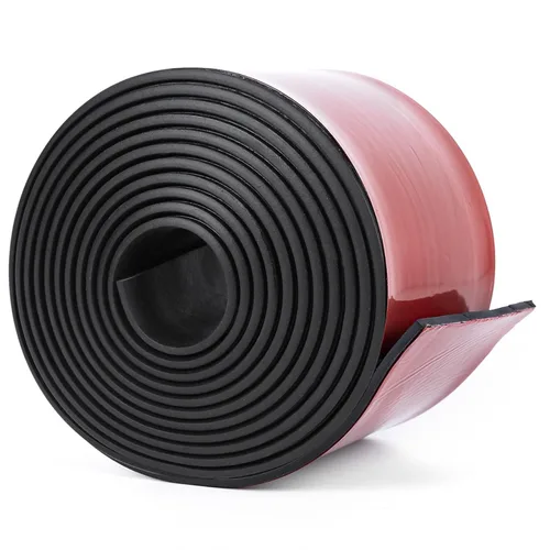 Vista 22 de Tiras de goma de neopreno con parte trasera adhesiva, junta autoadhesiva para acolchado de alfombrilla, 1 pulgada de ancho x 1/5 pulgadas de grosor