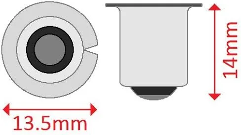 Vista 2 de CEC Industries KPR104 Bombillas, 2,2 V, 1,034 W, base P13.5s, forma B-3.5 (caja de 10)