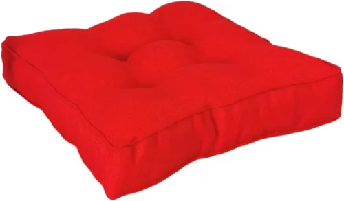 Vista 13 de Cojín cuadrado sólido de 16 pulgadas para silla, estilo tatami, cojín antideslizante y grueso, tapete suave para silla de oficina, cocina, comedor