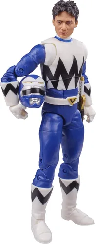 Vista 3 de Power Rangers Lightning Collection Lost Galaxy Blue Ranger - Figura de acción coleccionable de 6 pulgadas con accesorios