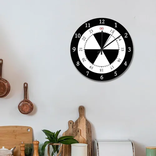 Vista 121 de Reloj de pared de guitarra acústica con aspecto de madera natural, reloj de madera rústico y elegante, 10 silenciosos, sin tictac, de cuarzo