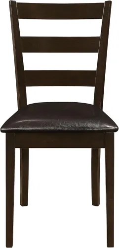 Vista 7 de Coaster Home Furnishings - Guillen - Madera - Juego de comedor rectangular de 5 piezas - Sillas laterales sin brazos, juego de comedor