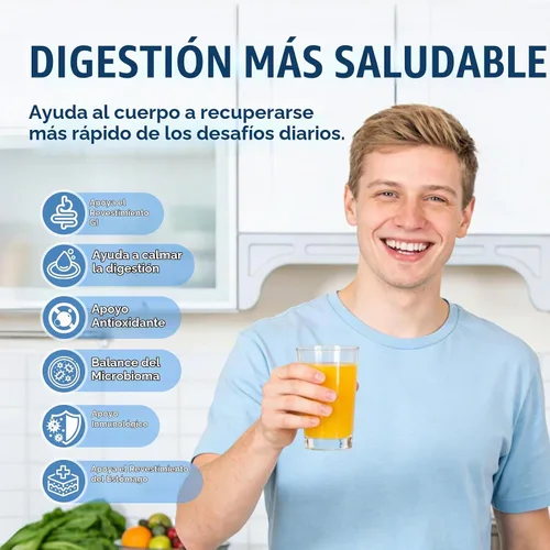 Vista 5 de Zinc L Carnosine Complex 85mg, 11-en-1 Digestivo & Apoyo a la Salud Intestinal