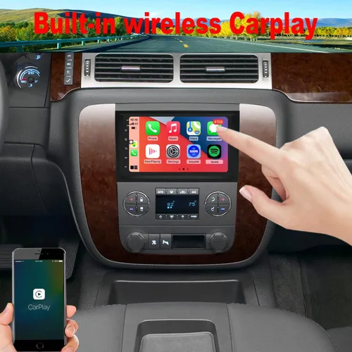 Vista 4 de Radio para Chevy Chevrolet Silverado Impala Tahoe GMC Acadia Sierra Yukon Android Stereo 2006 2007 2008 2009 2010 2011 2012 2013 2014 Accesorios