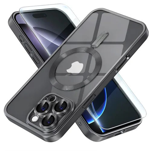 Vista 13 de Misea Funda magnética para iPhone 14 compatible con MagSafe [nunca amarillenta] [protección contra caídas de grado militar] protector completo