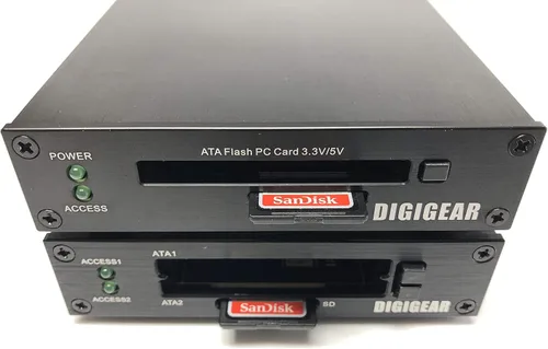 Vista 6 de U2ATASD DIGEAR Tarjeta PCMCIA Flash Dual ATA PCMCIA + lector de grado industrial SD a USB 3.0