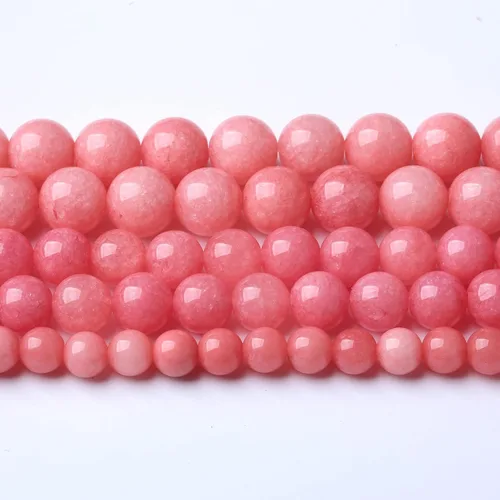 Vista 20 de 36 piezas de cuentas sueltas de espacio de jade de epidoto verde y rojo natural de 10 mm, cuentas redondas para hacer joyas DIY, collares, pulseras