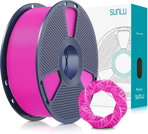 Vista 22 de SUNLU - Filamento PLA Plus para impresora 3D, 1.75 mm, bobina de 1 kg (2.2 lb), enrollado de forma ordenada, precisión dimensional ±0.02 mm