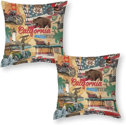 Vista 31 de Juego de 2 fundas de almohada de baloncesto para niños y adolescentes, funda de cojín con estampado de temática deportiva para sofá, sala de estar
