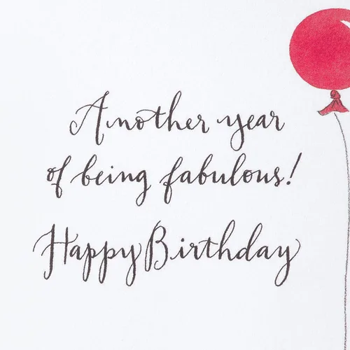Vista 3 de Papyrus Tarjeta de cumpleaños para ella (Otro año de ser fabuloso)