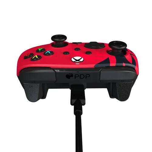 Vista 13 de PDP Gaming Xbox Series X S Red Bundle: REMATCH Wired Gamepad Controller & AIRLITE Wired Headset with Mic, Licensed Xbox One Gamepad, Customizable