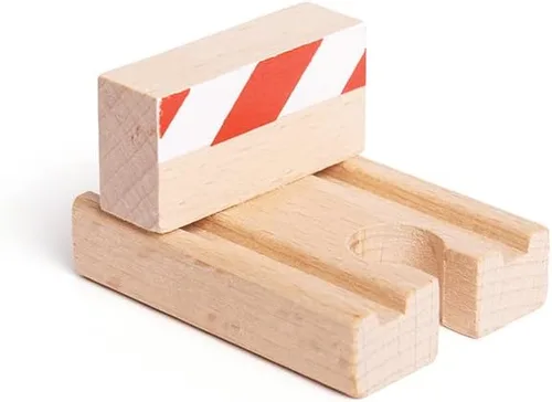 Vista 6 de Bigjigs Rail Buffers de madera (paquete de 6) - Otras marcas principales de rieles de madera son compatibles