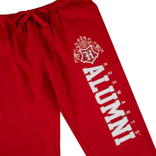 Vista 7 de Bioworld Harry Potter Hogwarts Alumni Juniors - Conjunto de sudadera con capucha y pantalones deportivos rojos, Multi colorido