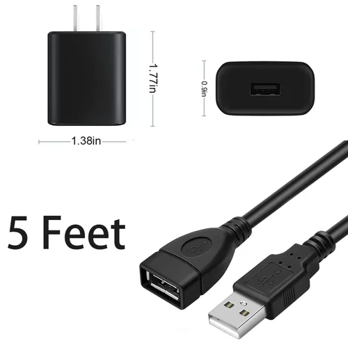 Vista 2 de Adaptador de cargador USB para JLab Go Ai Pop/Sport, JLab Epic Air Sport ANC, JLab JBuds Air/Sport/Ejecutive/Pro/Play Gaming/ANC Auriculares