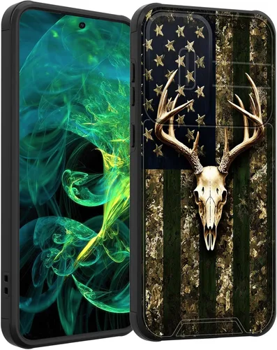 Vista 308 de Funda para Galaxy A16 5G con cubierta para cámara deslizante, resistente de doble capa, híbrida, a prueba de golpes, funda protectora resistente