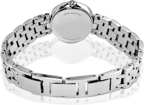 Vista 4 de GeYa Silver Watch for Women Dainty Ladies Analog Quartz Wristwatch with Date & Diamond Dial, Stainless Steel Bracelet Water Resistant for Petite
