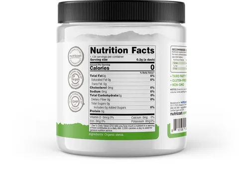 Vista 5 de Nutricost Pantry Stevia orgánica, edulcorante natural, 8 onzas, sin OMG, sin gluten