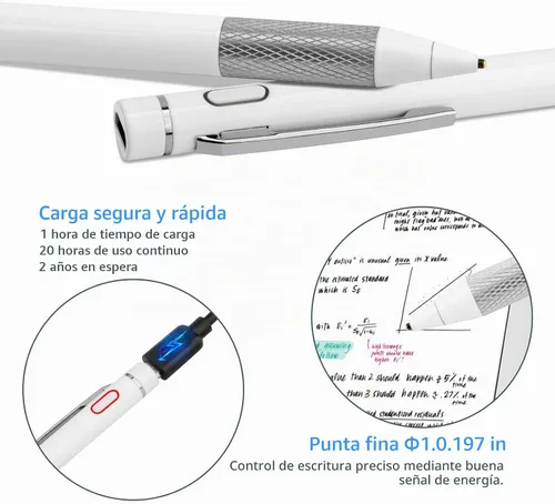 Vista 2 de Minilabo Lápiz óptico para Samsung Galaxy Tab A11/A9/A8/A7 Plus, color blanco