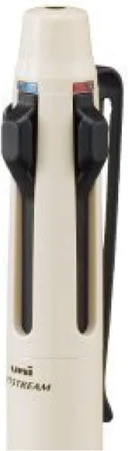 Vista 4 de Uni Jet Stream Prime - Bolígrafo de alta calidad, 3 colores (negro, rojo, azul), cuerpo negro (SXE3330005.24)