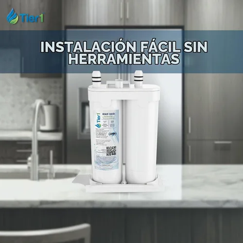 Vista 8 de Tier1 RWF1031 Reemplazo para filtro Frigidaire WF2CB (paquete de 3)