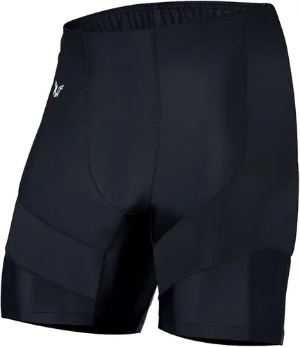 Vista 5 de HUGE SPORTS Pantalones cortos de natación de compresión para hombre, pantalones cortos de natación de secado fresco y seco, pantalones cortos