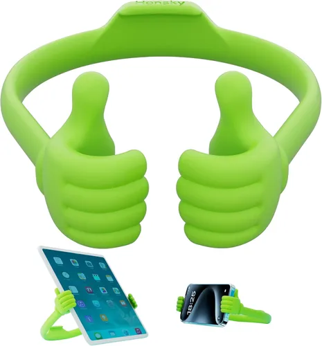 Vista 32 de Honsky Thumbs-up Soporte Porta Teléfono Celular, Soporte Base para Tableta para Escritorio de Mesa Smartphone Teléfono Celular Teléfono Móvil Rosado