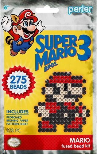 Vista 4 de Perler Juego de caja de monedas de Super Mario Bros. 3 Beads