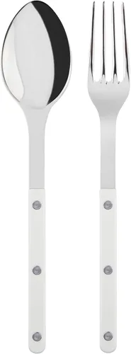 Vista 9 de SABRE PARIS - Juego de 2 piezas para servir - Colección Bistrot - Tenedor grande y cuchara grande - Acero inoxidable y nailon - Apto para Negro