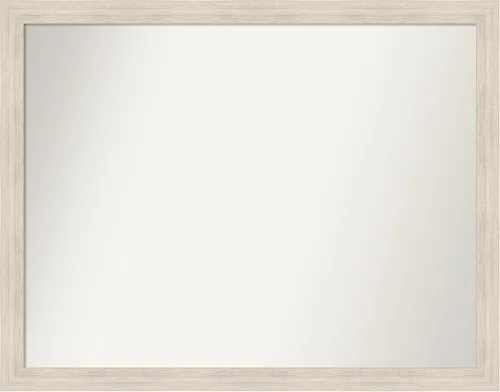 Vista 198 de Amanti Art Espejo personalizado, espejo de baño estrecho Alexandria White Wash, espejo de pared o espejo de tocador de baño sobre el fregadero