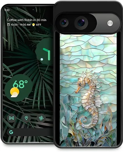 Vista 206 de Compatible con Google Pixel 4A 5G Mobile Case Creative Acrylic Back Panel Silicona Edge Case Slim Protección Especialmente para Google Pixel 4A 5G