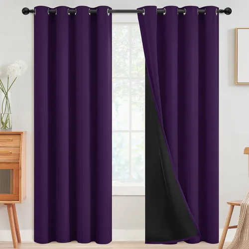 Vista 41 de SimpleHome - Cortinas opacas 100% para recámara, cortinas de ventana con ojales beige, con aislamiento térmico, cortinas de oscurecimiento