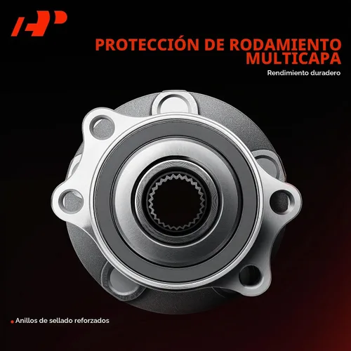 Vista 5 de Rodamiento de rueda trasera A-Premium y conjunto de cubo con 5 lengüetas Compatible con Subaru Forester 2014-2018, Impreza 2012-2021, Crosstrek