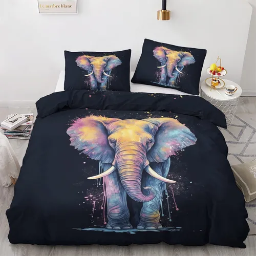 Vista 11 de Funda de edredón abstracta tamaño individual Juego de ropa de cama geométrica 2 piezas Funda de edredón con patrón de microfibra suave