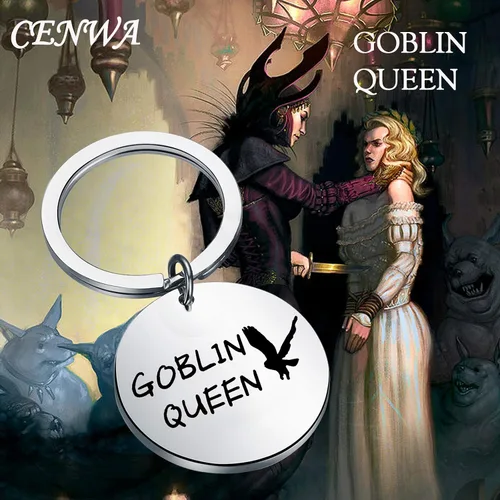 Vista 7 de CENWA - Llavero de laberinto inspirado en la joyería goblin Queen