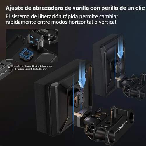 Vista 5 de SMALLRIG Almohadilla ligera para el pecho con abrazadera de varilla LWS