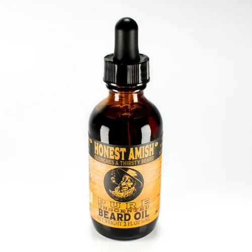 Vista 2 de Honest Amish, aceite puro de barba, 2 onzas, sin fragancia