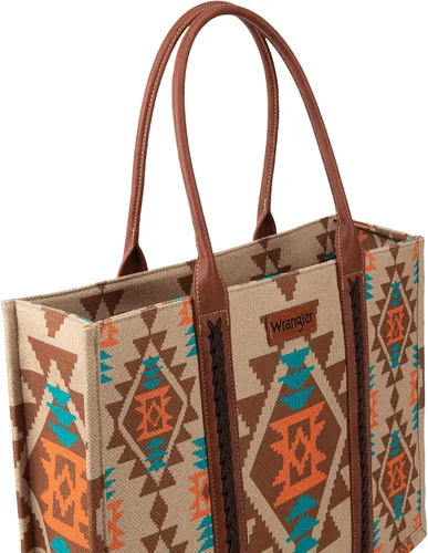 Vista 3 de Wrangler - Cartera para tarjetas de crédito para mujer, estilo bohemio, azteca, con bolsillo con cremallera