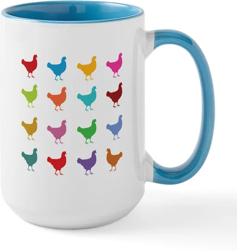 Vista 12 de CafePress Backyard Chicken Whisperer Mugs Taza de café de cerámica de 15 oz (15.0 fl oz)